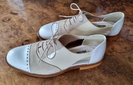 Gr. 38 Klassischer Halbschuh Budapester Stil