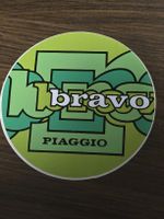 Vintage Piaggio "Bravo" Sticker Retro Moped Scooter