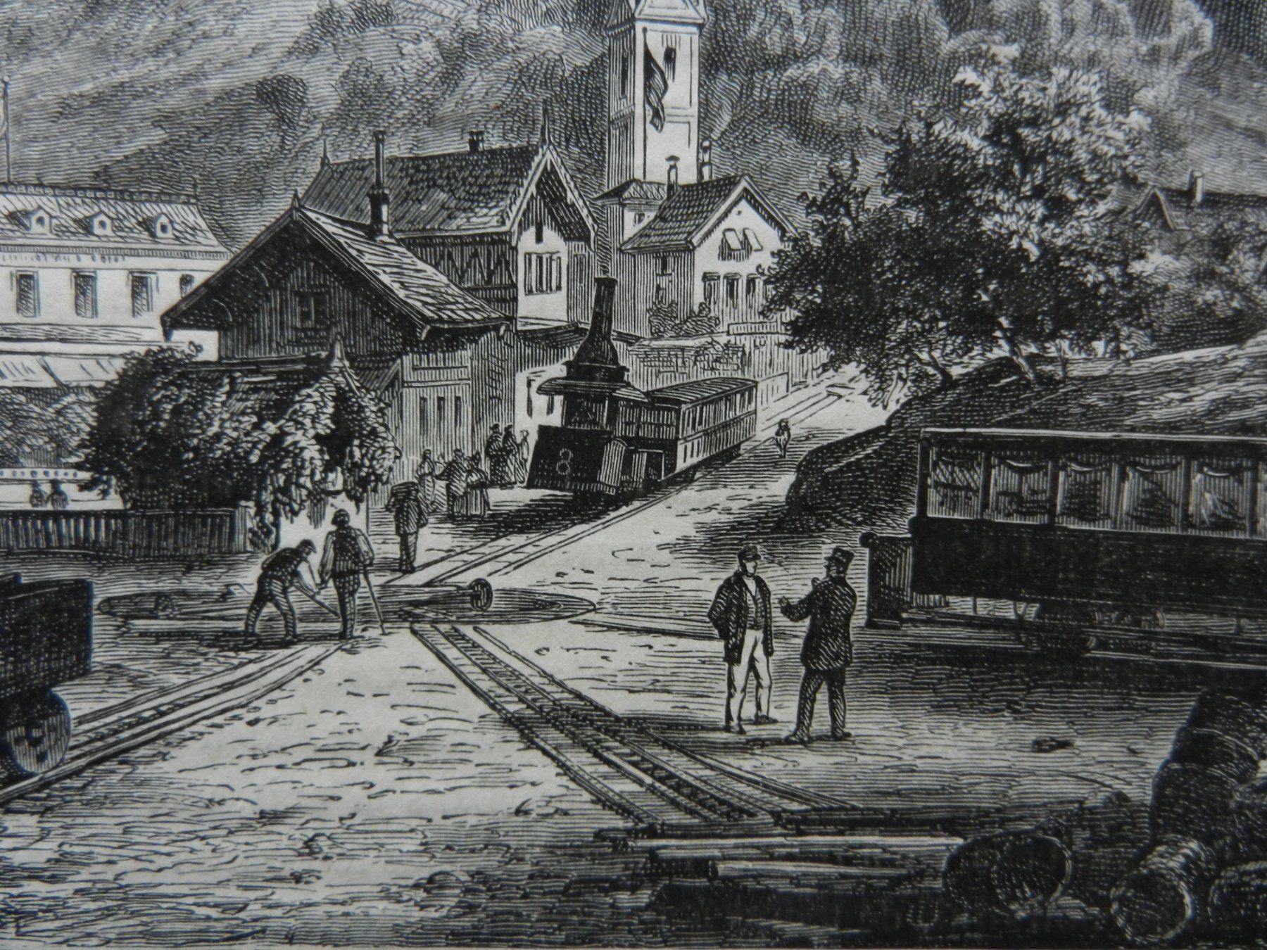 Gravures: Vitznau Talstation Rigibahn – D'occasion à Risch par Rischli15 4