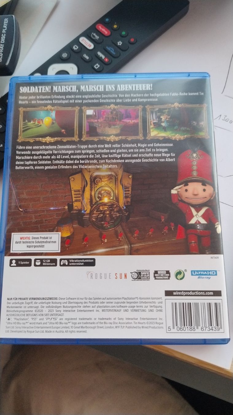 Sony Giochi: Tin Hearts PS5 Spiel neuwertig – Nuovo (secondo la descrizione) da Biberist venduto da ollyroos 1