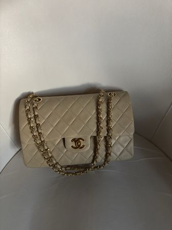 Chanel Medium Flap Bag in Beige