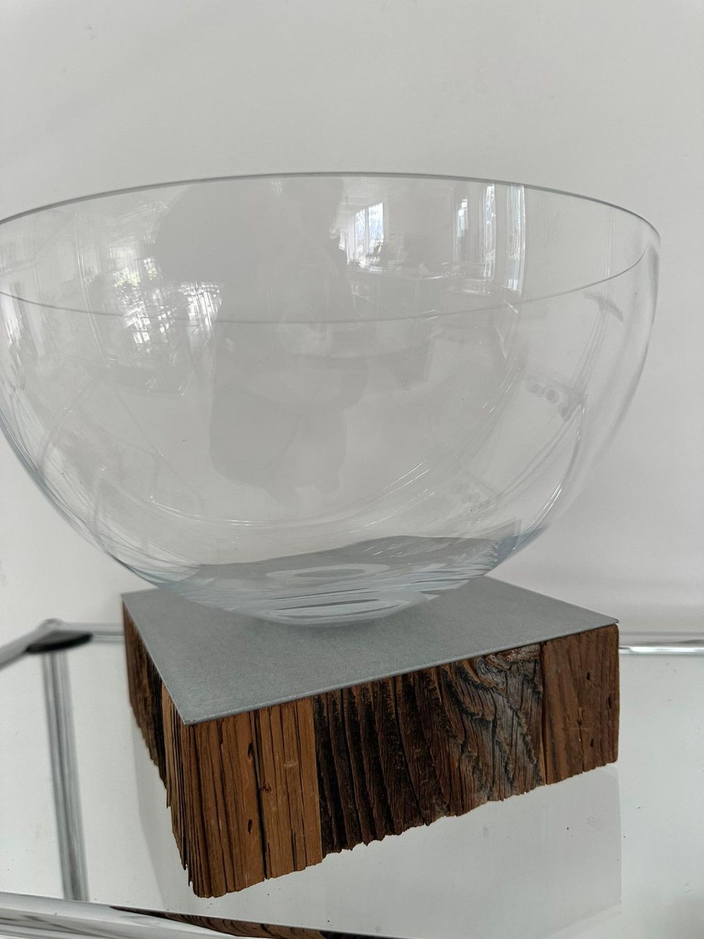Schalen: NEU: Designer Glasschale mit Holzfuss – Neu (gemäss Beschreibung) aus Buchs SG von bagno2 4