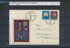 1964 Tag der Briefmarke, "Fribourg", Karte