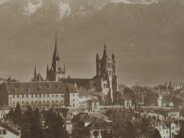 Lausanne et les Alpes  , Kirche 1929
