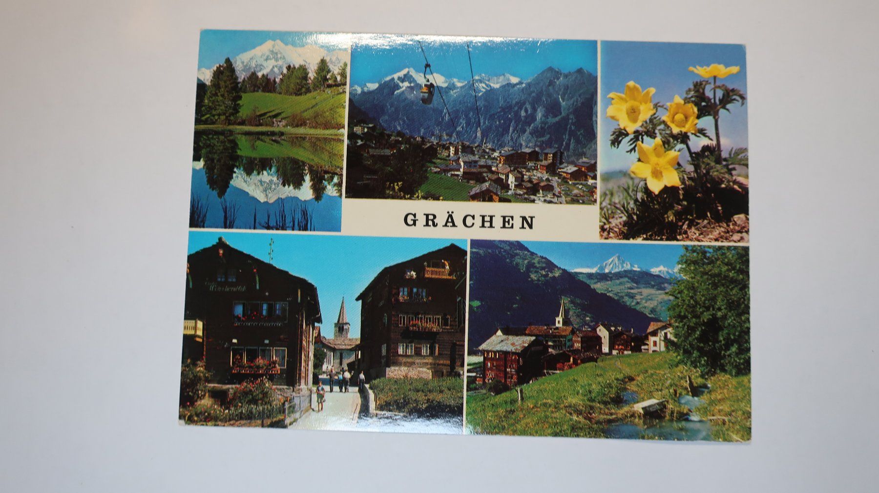 Ansichtskarten: Grächen Multivues 1984 – Gebraucht aus Cormoret von Pascalll2001 1