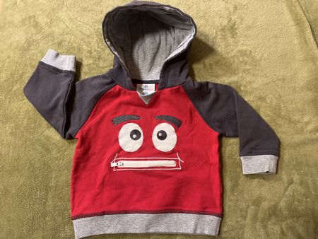 Kinder Hoodie Gr. 86 süss Gesicht