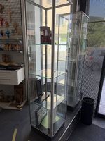 Vitrine Glas mit Alurahmen 