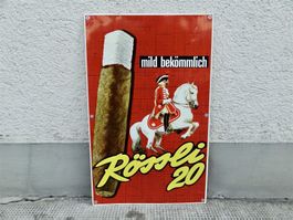 TOLLES ALTES BLECHSCHILD RÖSSLI 20