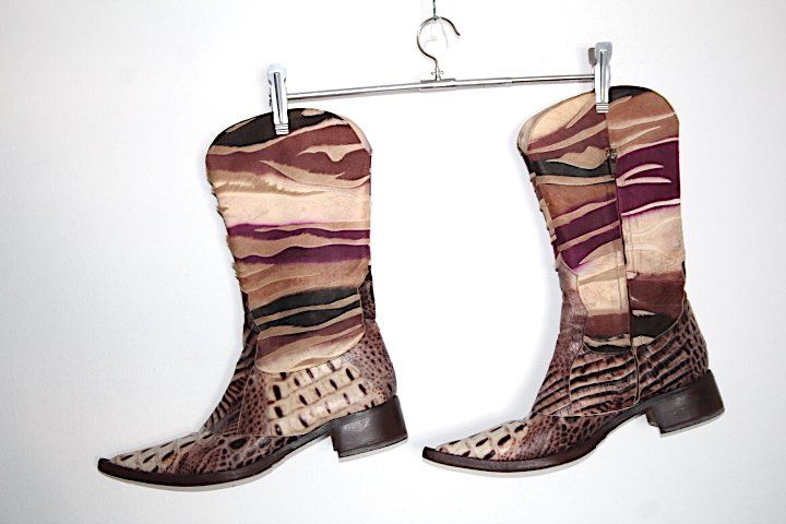 Vibram Scarpe da donna: Gut erhaltene Vibram® Patchwork Cowboy / Stiefel Gr. 40 – Usato da Locarno venduto da madame-tus-sauds 1
