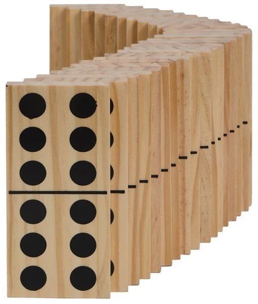 Spiele: Schildkröt Jumbo Domino Set, Holz, Großformat – Neu und originalverpackt aus Oensingen von Liquidations-Shop 1