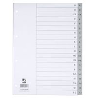 Q-CONNECT® Register Vollformat aus PP, mit Indexblatt A-Z