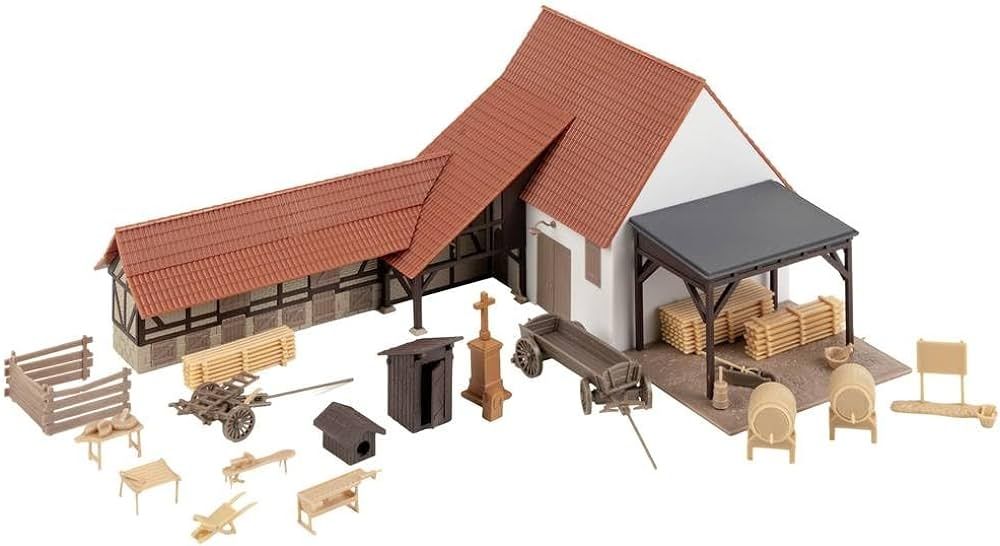 Faller Modelleisenbahnen: Bâtiment agricole avec accessoires Faller HO – Neu und originalverpackt aus Vuippens von FSPracing 1