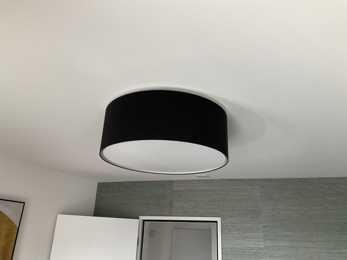 Lampadari & plafoniere: Deckenleuchte aus schwarzer Seide – Usato da Oberkirch LU venduto da Roeschu28 1
