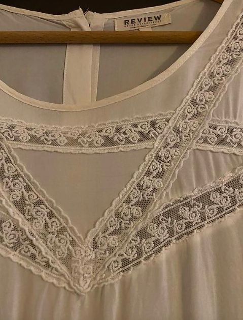 Chemisiers: Review Bluse mit Spitze, creme – D'occasion à Embrach par ale_v5qn 1