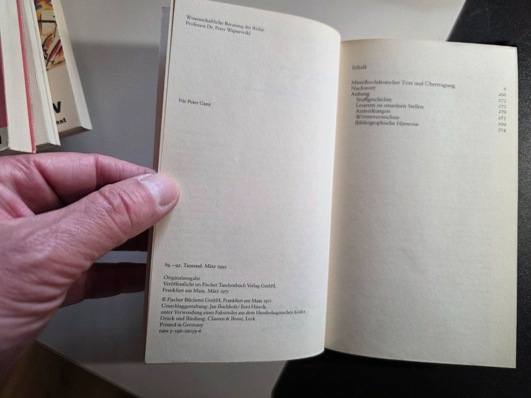 Libri: Das Niebelungen Lied 2 - Fischer - 1992 – Usato da Walterswil BE venduto da Lonitti 3