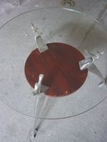 Salon Tisch mit Runder Glasplatte