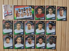 16 X England Euro 2004 Panini Stickers Top Zustand