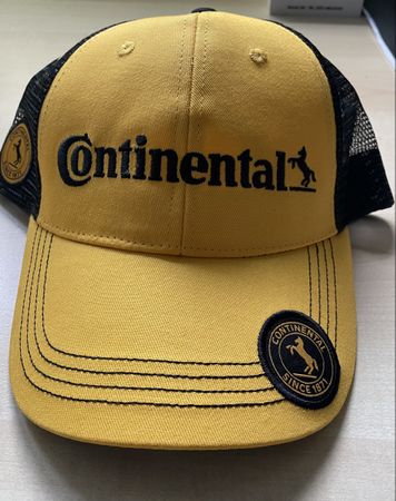Continental Cap, neuwertig, gelb/schwarz - Must-have!
