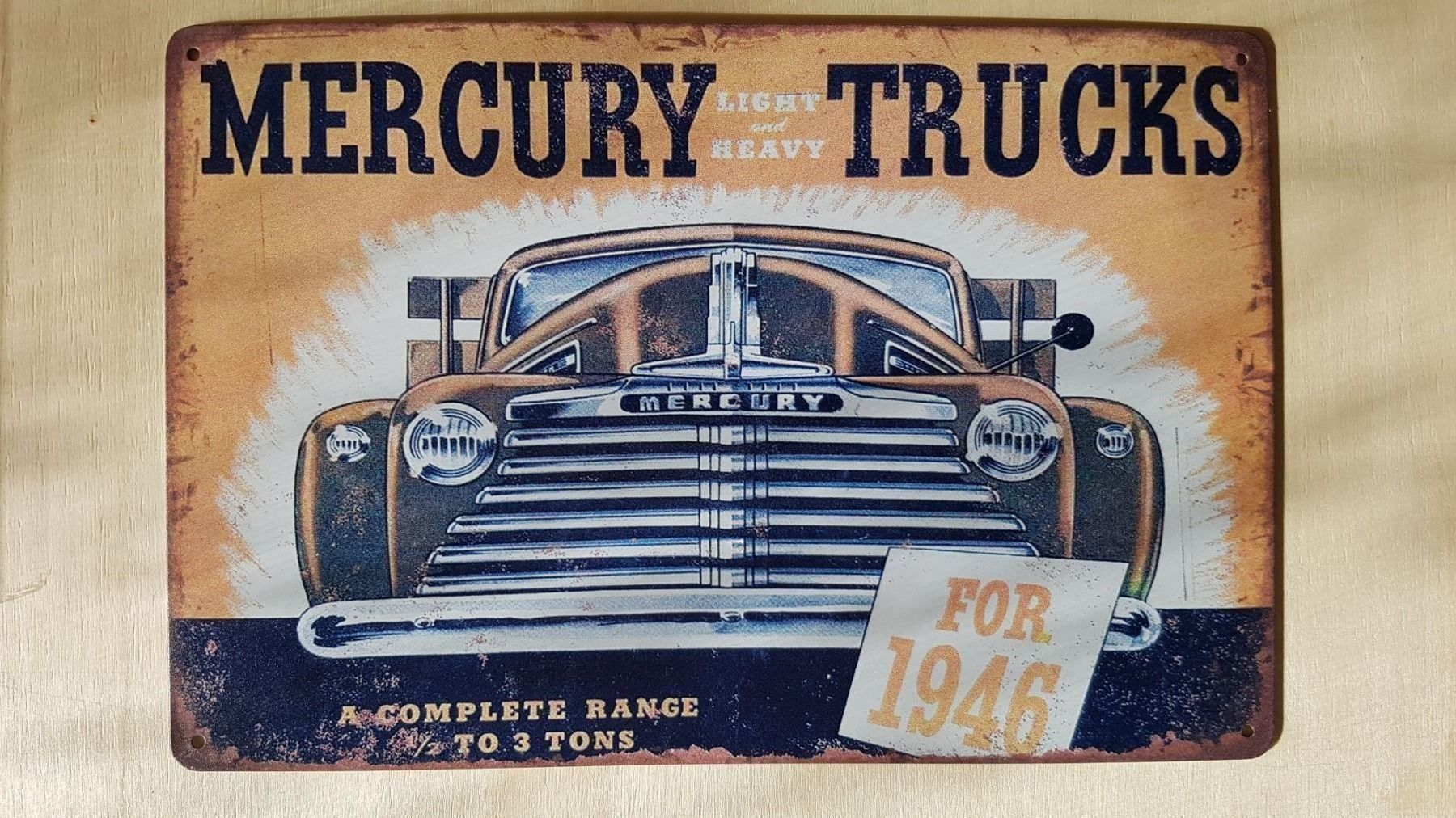 Schilder: Mercury Trucks Blechschild – Neu und originalverpackt aus Alberswil von mech350