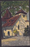 Winterthur Bürgkapelle Künstlerkarte E. Bollmann