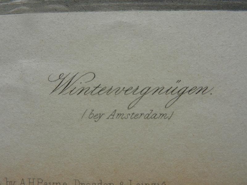 Incisioni: Amsterdam Wintervergnügen – Usato da Risch venduto da Rischli15 3