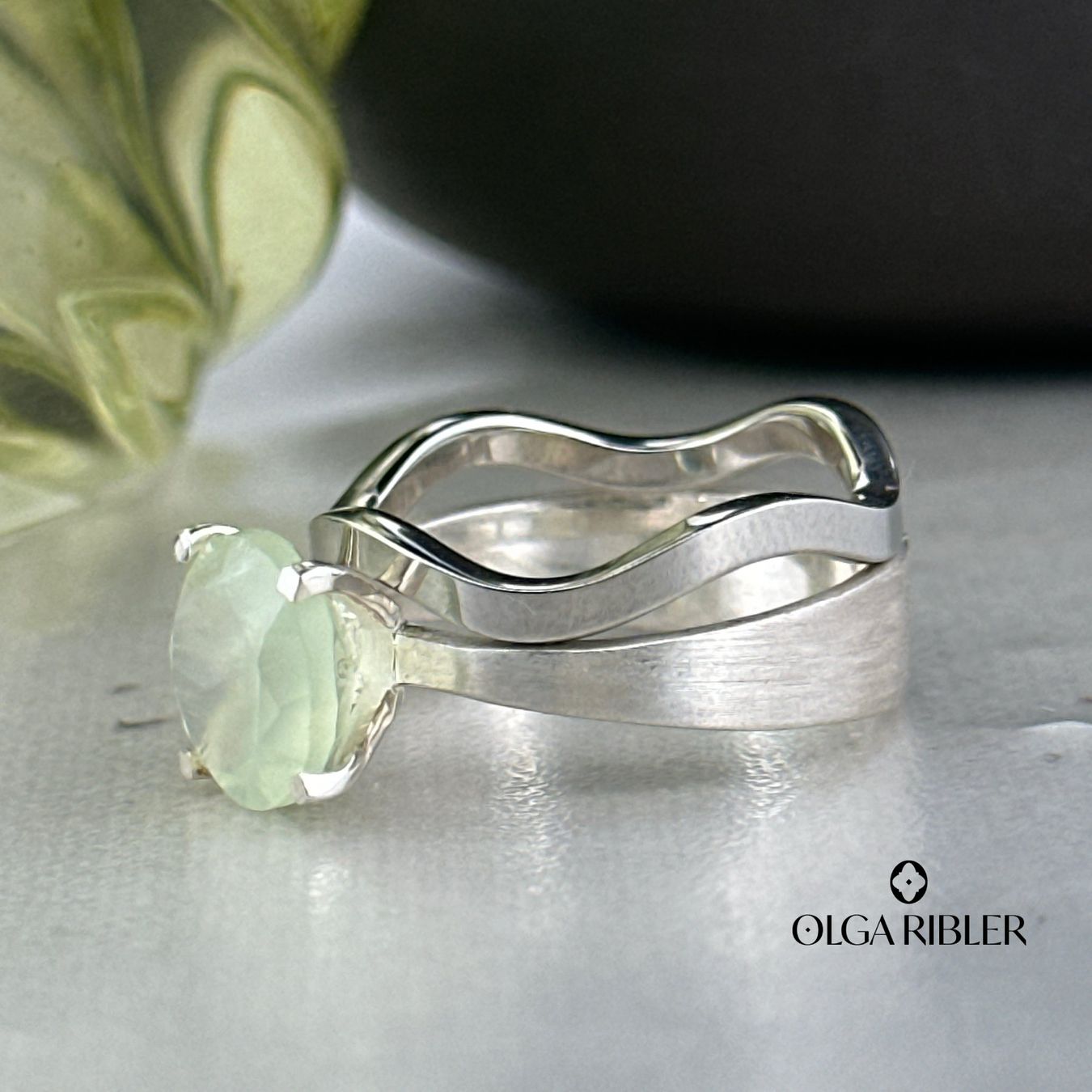 Olga Ribler Anelli: Ring SET Edelstahl & Silber Grösse 62 – Nuovo (secondo la descrizione) da Luzern venduto da Schmuckoutlet 4