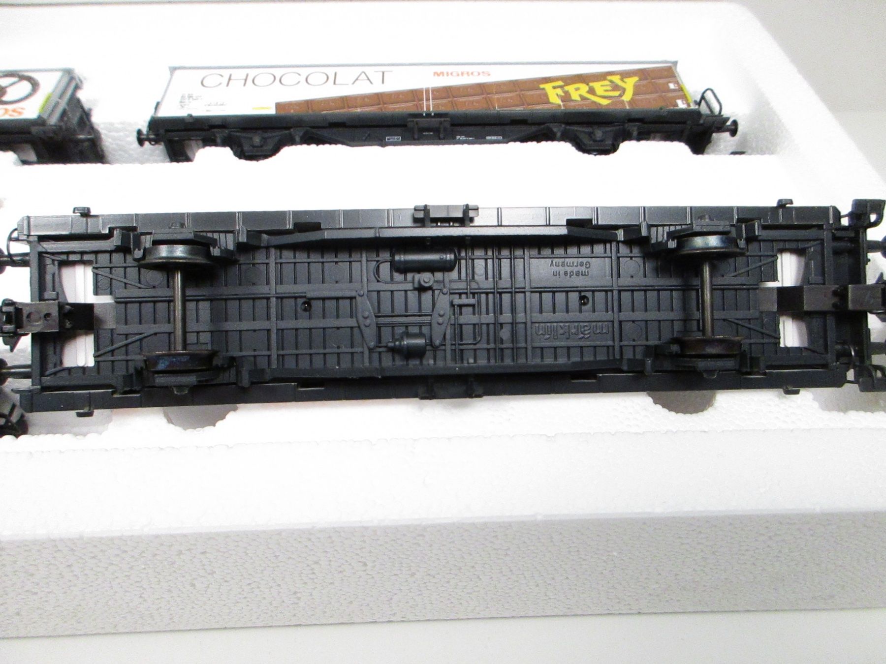 Märklin Modellini di ferrovie: Märklin H0 4785 SBB Güterwagen-Set MIGROS – Nuovo e nell'imballaggio originale da Olten venduto da Heinrich875 5