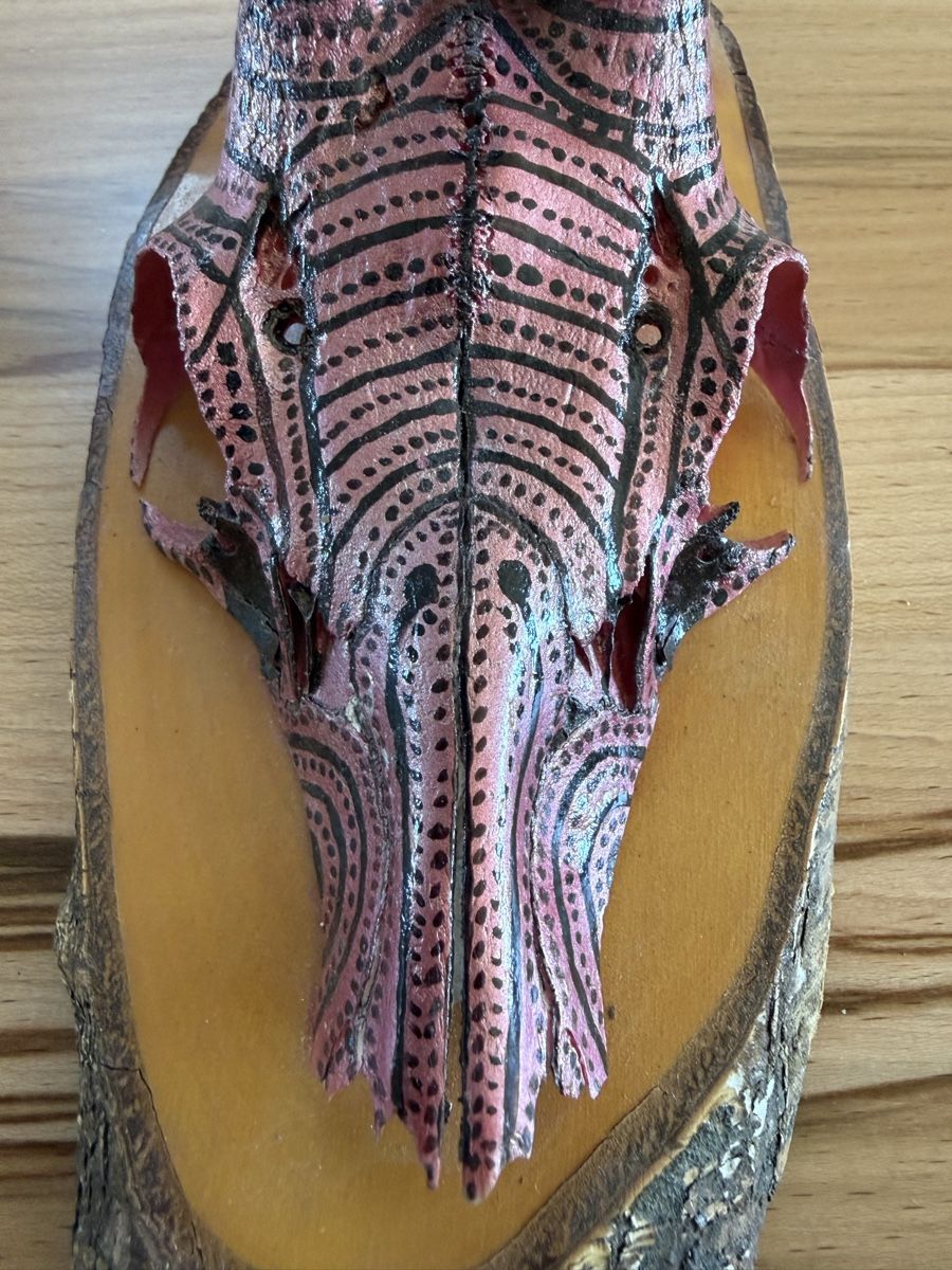 Tutte le decorazioni: Rehschädel handbemalt und Airbrush – Usato da Grenchen venduto da Bastet007 3
