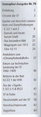 Riviste & Magazine: Semaphore Nr.79 Herbst 2023 – Usato da Bözberg venduto da Cumba 1