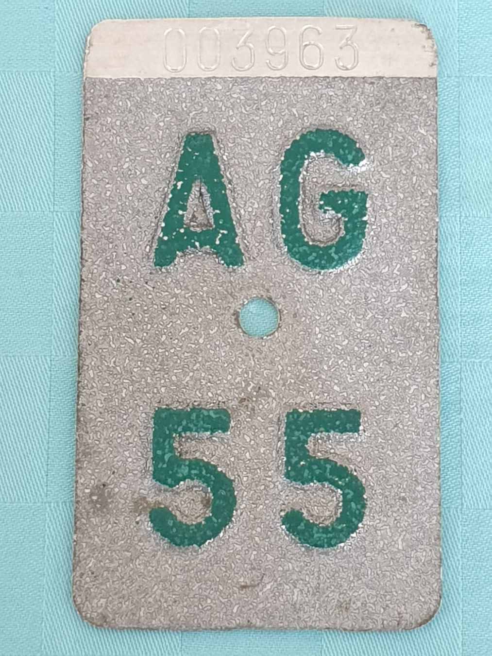 Insegne: Velonummer AG 55 – Usato da Mörschwil venduto da spirspi