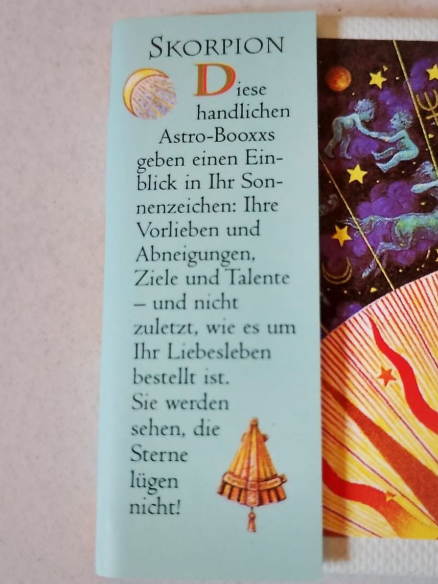 Libri: Minibuch Sternzeichen Skorpion – Usato da Ehrendingen venduto da 2Guagua2 4