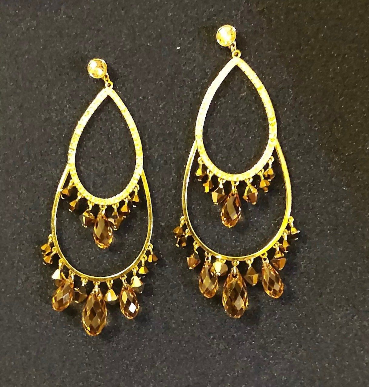 Swarovski Boucles d'oreille: Statement Swarovski Ohrringe ca. 9cm lang – D'occasion à Brütten par Style-Snob 1