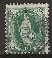 CH074d - Helvetia debout 74d vollstempel