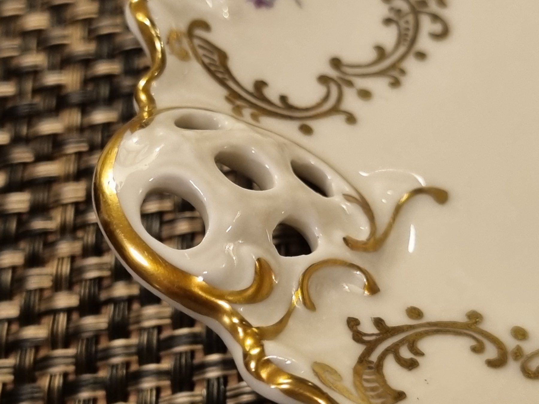 Rosenthal Piatti di portata: Rosenthal Molière Durchbruchschale mit Gold – Usato da Scharnachtal venduto da devin03 5