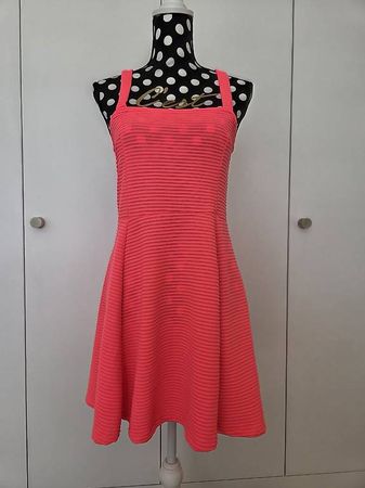 Sommerkleid Neon Pink Gr. M