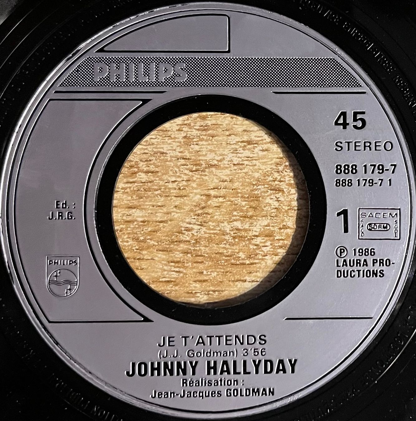Vinyles: JOHNNY HALLYDAY - JE T'ATTENDS – D'occasion à Bussigny par vinyl-pas-cher 2
