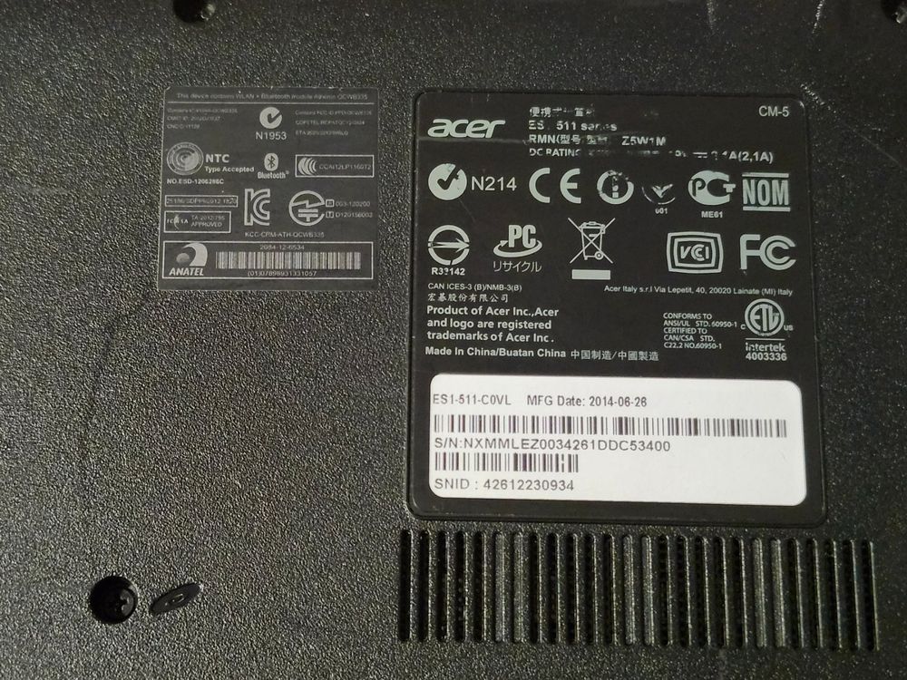 Aspire Notebooks: ACER Aspire ES1, Celeron 2-core, 4GB, 1TB SSD, DVD-Laufwerk – Gebraucht aus Brig von Mike69 5