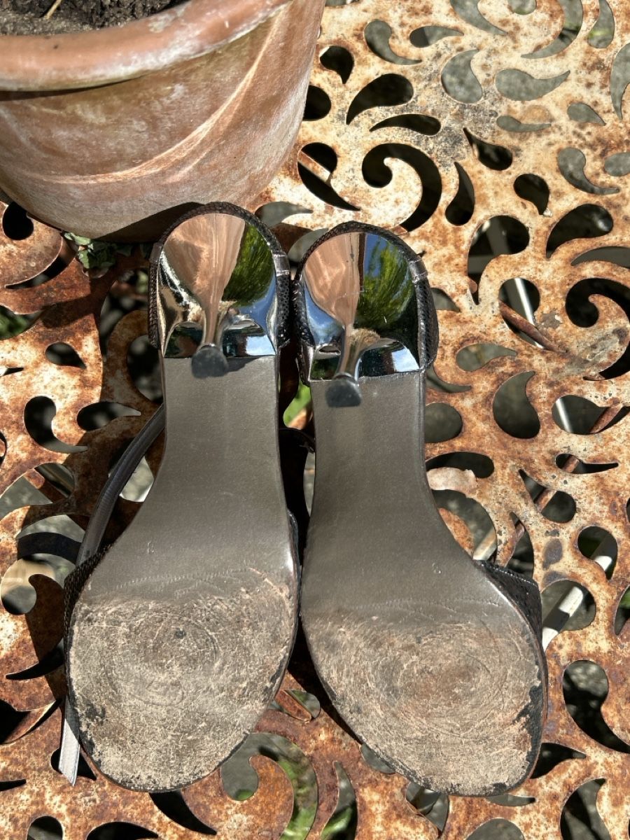 Scarpe da donna: Neo Tango Silver Heels, Size 38, Summer Ready! Stylish – Usato da Bottmingen venduto da LuckyLuke2008 3