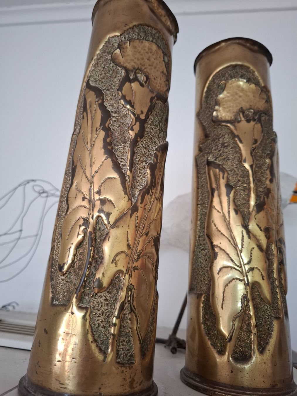 Tutte le decorazioni: 2 Vasen aus Granaten 1.WK – Usato da Zürich venduto da esap 4