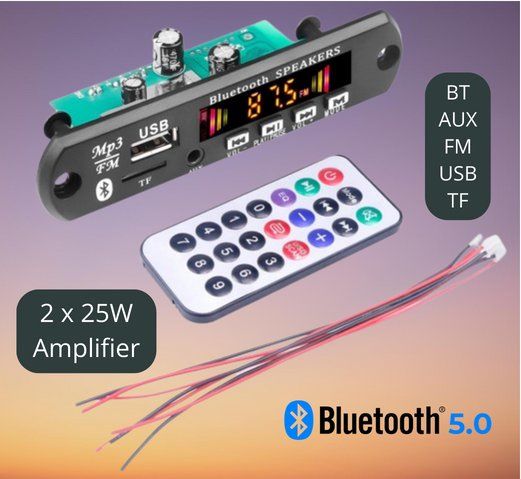 Amplificatori: Mini Amplificateur 2x25W, Bluetooth, USB – Nuovo (secondo la descrizione) da Yverdon-les-Bains venduto da rogi80