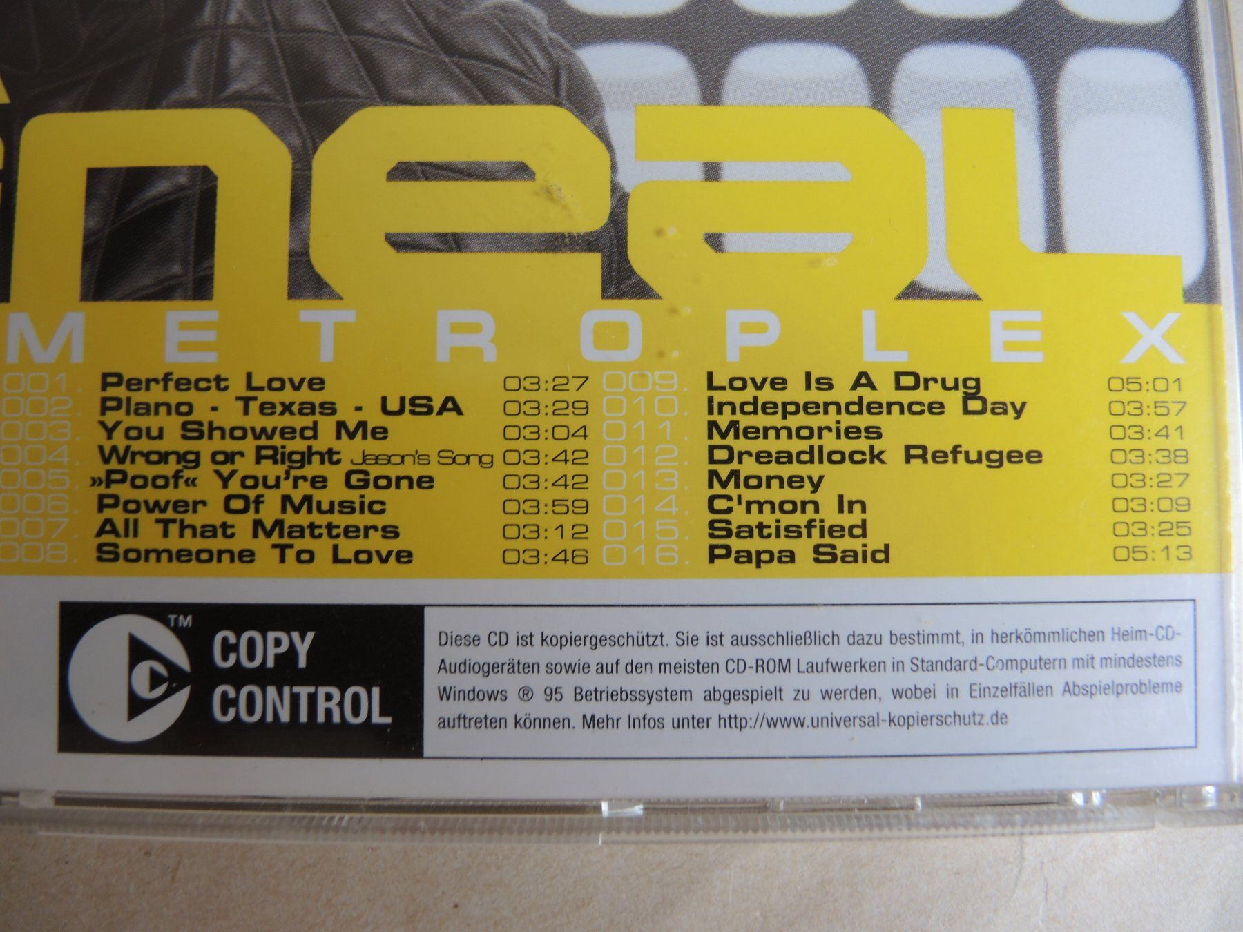 CD: Lutricia McNeal - Metroplex CD Album – Usato da Rorschach venduto da Pop-upBrocki 3
