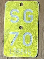 SG 70 - TÖFFLINUMMER - MOFASCHILD - PLAQUE DE MOFA - SG 70