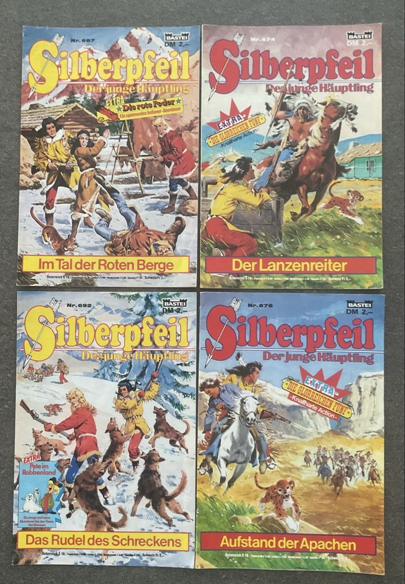 Comics: Silberpfeil Comic Heftli 4 Stck. Konvolut – Gebraucht aus Jegenstorf von BAVARIA4CH