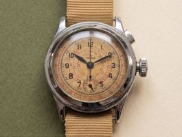Ein-Knopf-Uhr Taurus Vintage Chronograph aus den 50er Jahren