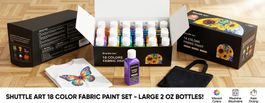Set di 18 colori per tessuti Shuttle Art - Nuovo!🎨🖌️ (55)
