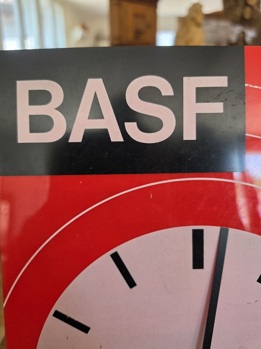 Stand- & Wanduhren: BASF Wanduhr rot Retro Design  – Gebraucht aus Mettlen von elios0888 2