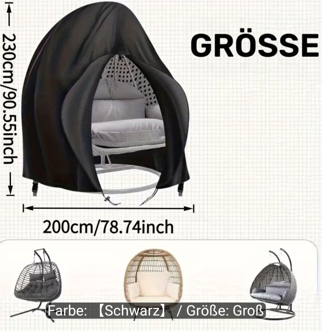 Sièges suspendus: Abdeckhülle Hängesessel – Neuf avec emballage d'origine à Emmenbrücke par Housestone 2