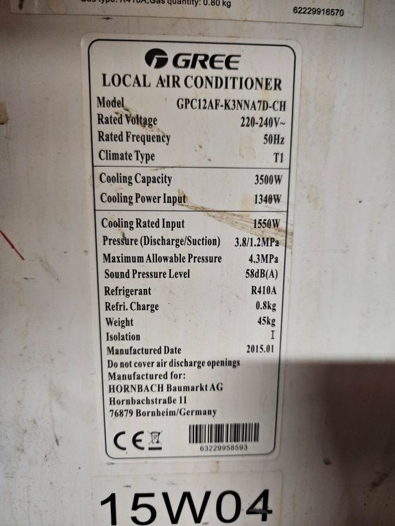 Klimaanlage Gree GPE12AFK3NNA7A 230V 3500W Kaufen auf Ricardo