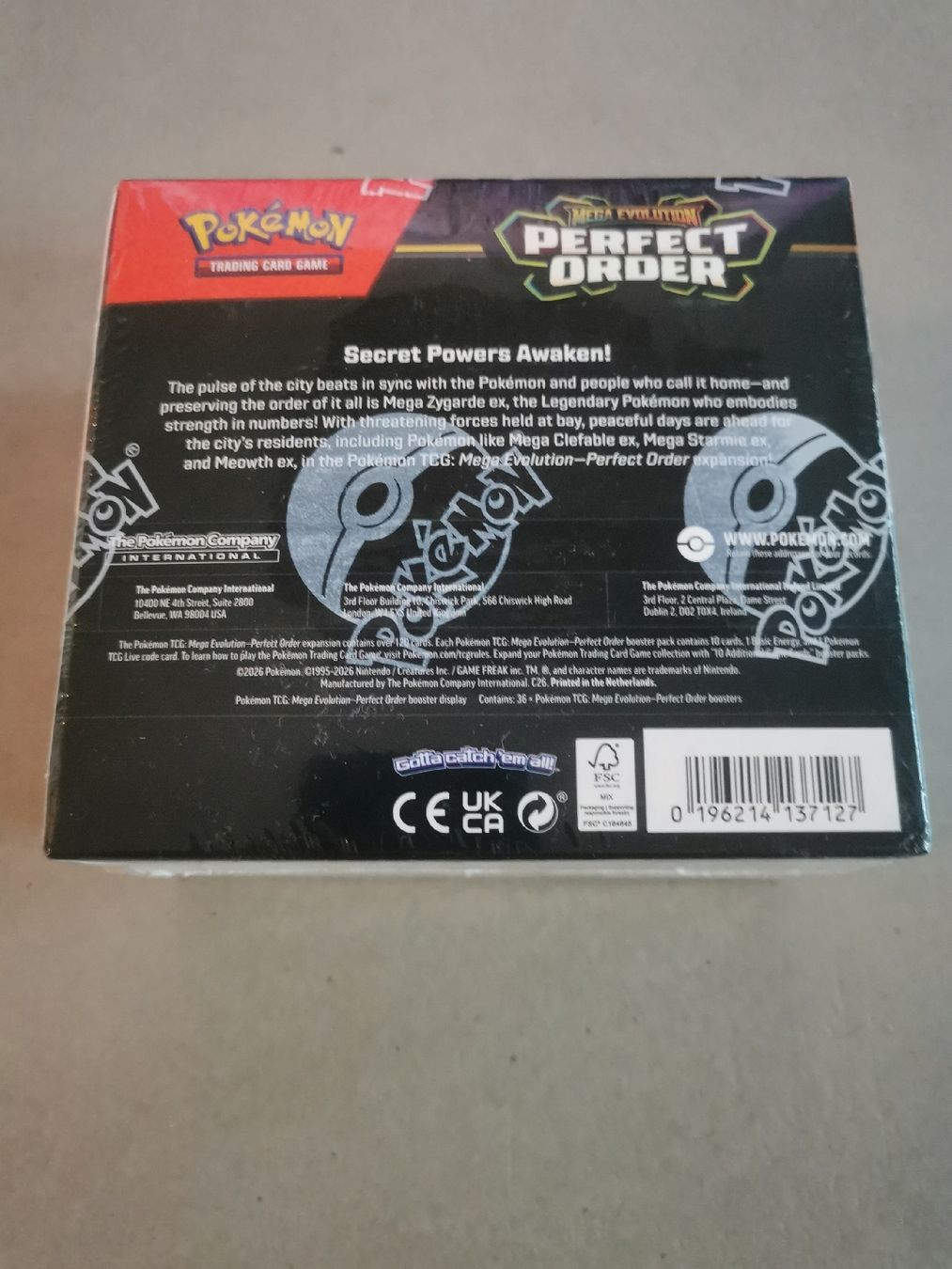 Pokémon Carte collezionabili: Pokémon Perfect Order Display – Nuovo e nell'imballaggio originale da Liestal venduto da fisherman44 2