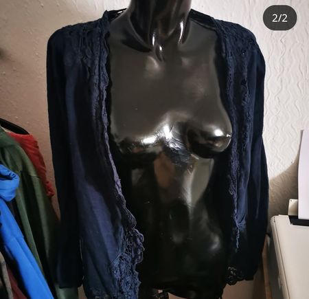 Sommer Cardigan, dunkelblau, Grösse M, Top Zustand!
